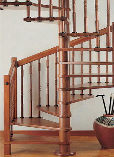 Wood stair case